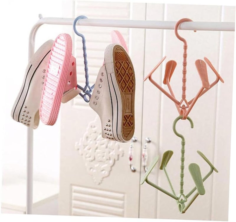 5 Pcs Multifunctional Shoe Organizer Rack Strong Lightweight Space Saver Random Color - Image 4